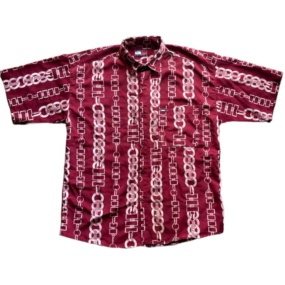 Tommy Hilfiger vintage chain link button up